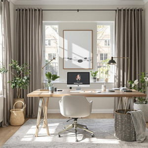 Bright Home Office