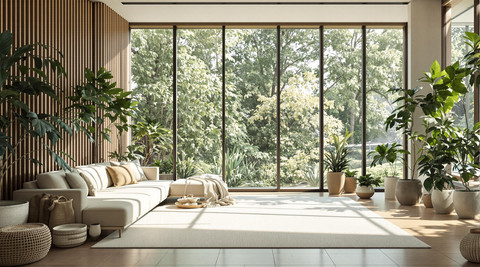 Nature-Focused Living Room