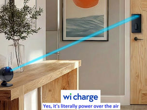 A Schlage Encode with a Wi-Charge Wireless Power Kit