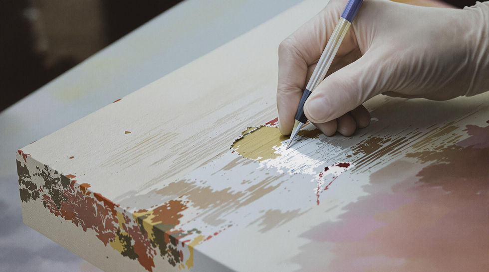 A rare photo of Jesus actually painting his mum