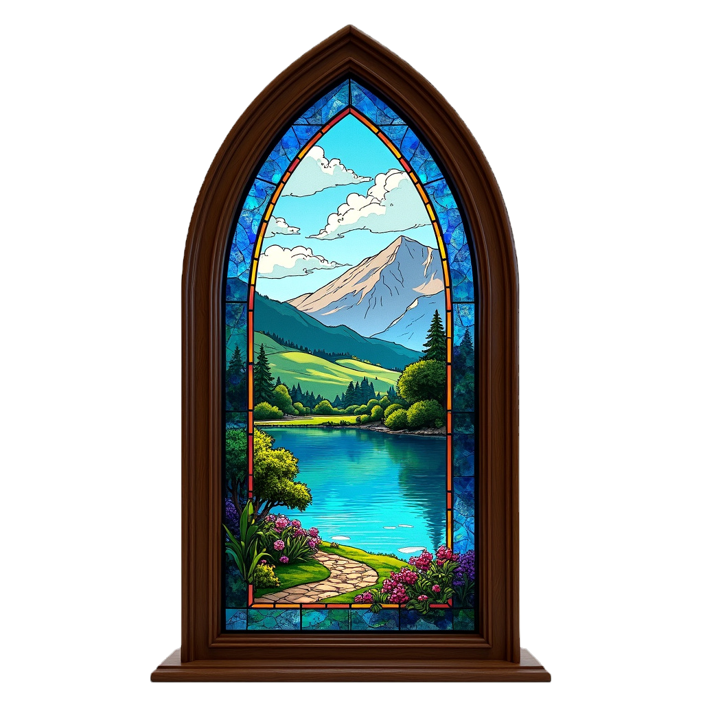 Serene Landscape Window