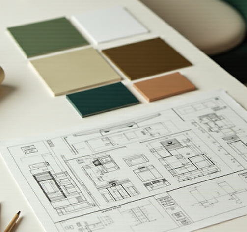 Material Palette, Space Planning , Interior Design Process
