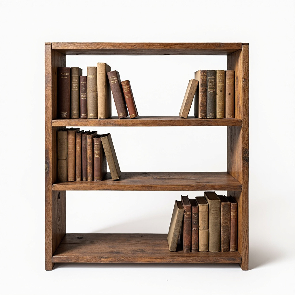Handcrafted Rustic Bookshelf
