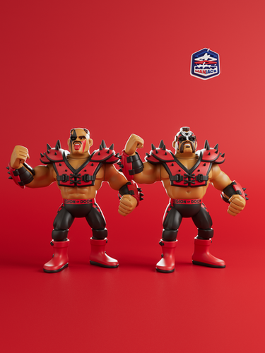 WWF リージョンオブドゥーム　フィギュア MAT MANIACS L.O.D. 2 PACK W/ GAUNTLETS | The Nerd Closet