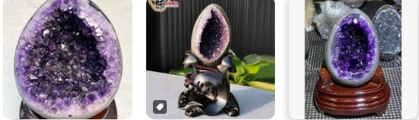 網路上搜到的紫水晶恐龍蛋圖片示意圖