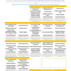 Menú febrer menjador