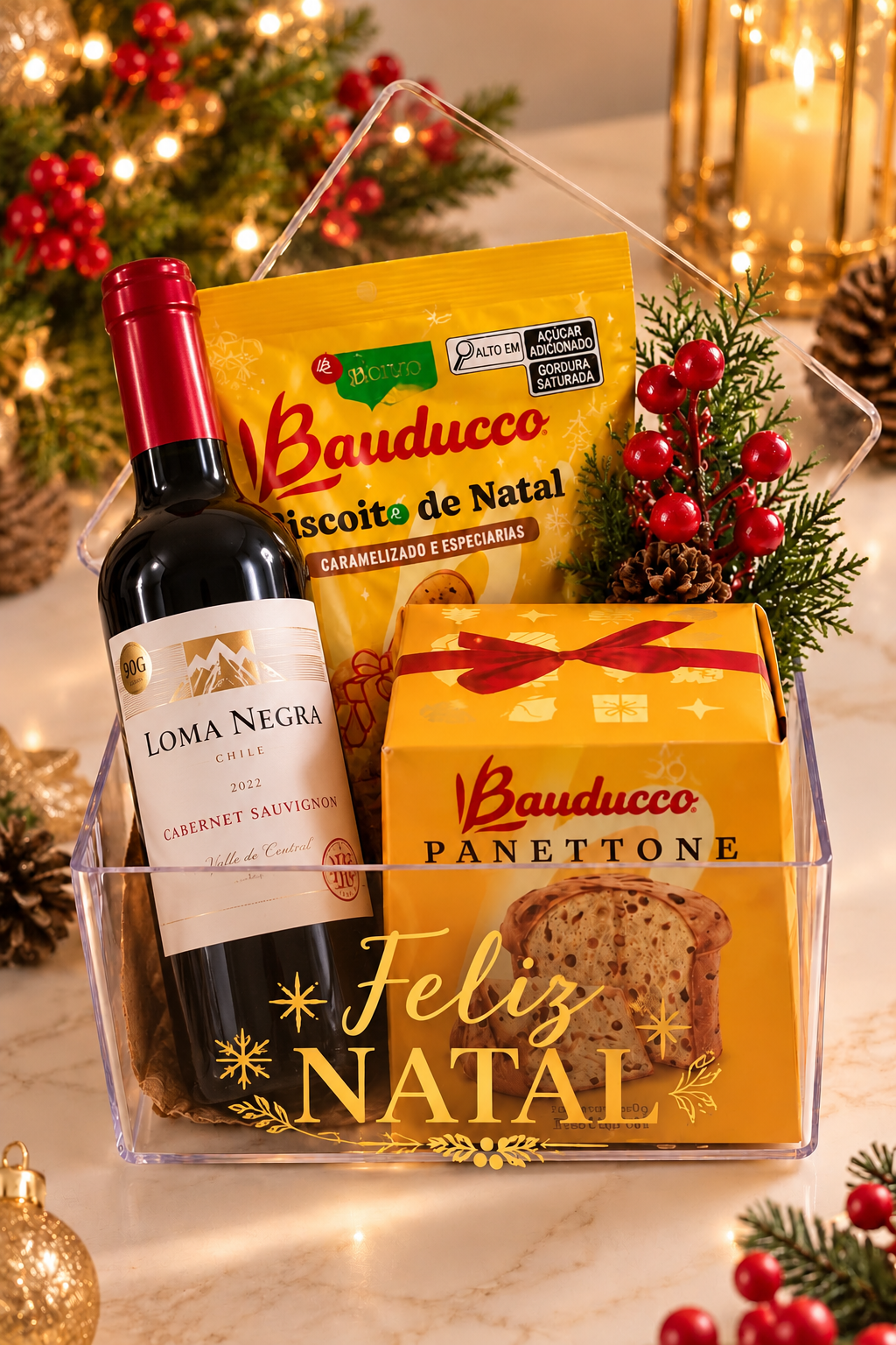 Box Clássica Bauducco - Caixa Acrílica
