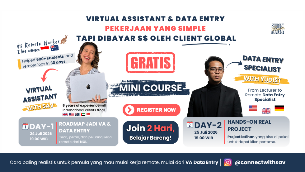 2-Day Mini Course: Your Roadmap to Learn VA & Data Entry