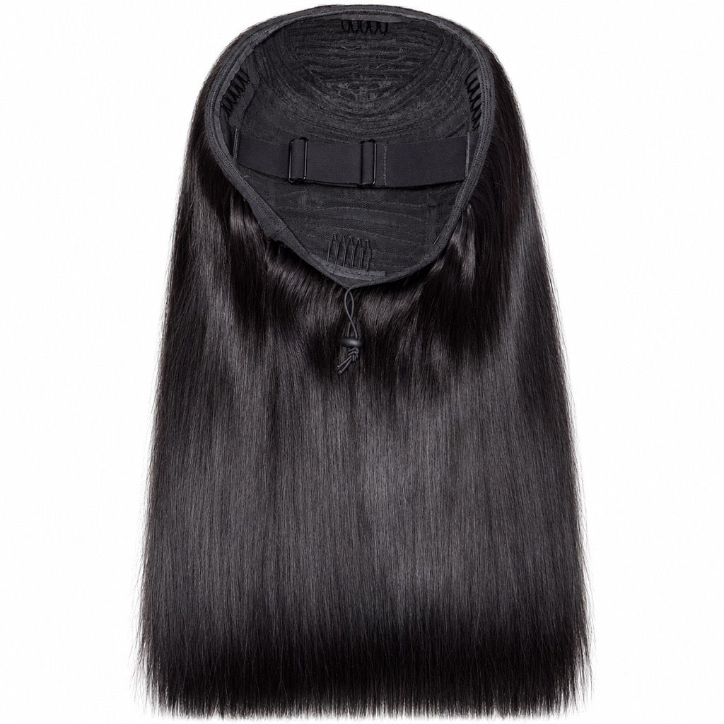 Black Label Brazilian Straight Half Wig