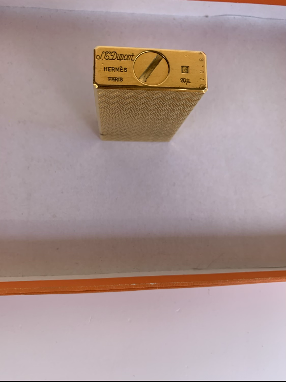 Miniature : Briquet Dupont grand format signé hermès 