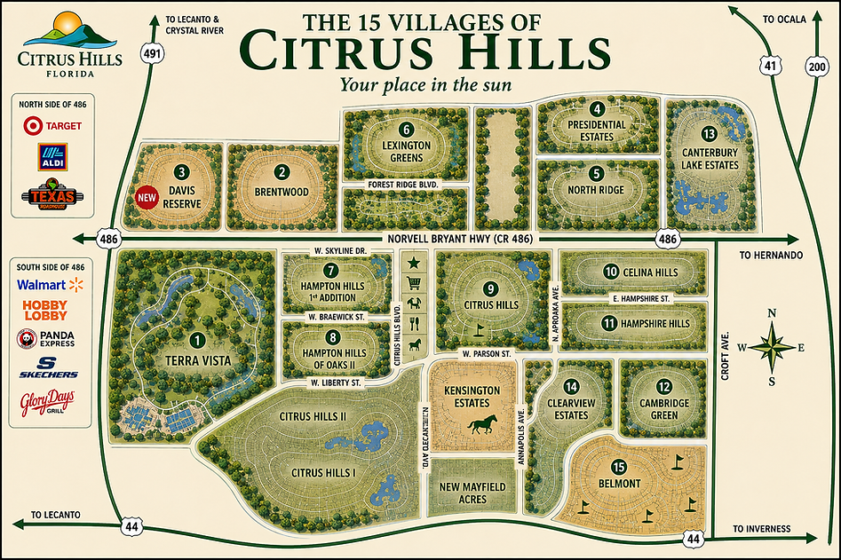 citrus hills map 15 villages
