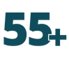 55 plus
55 plus symbol