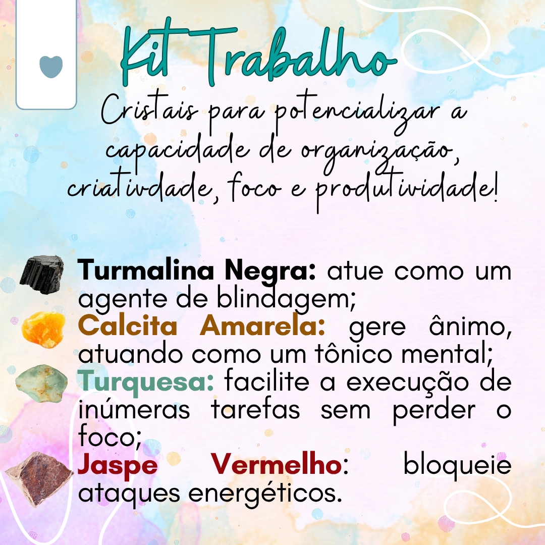 Kit Cristais Trabalho | a partir de