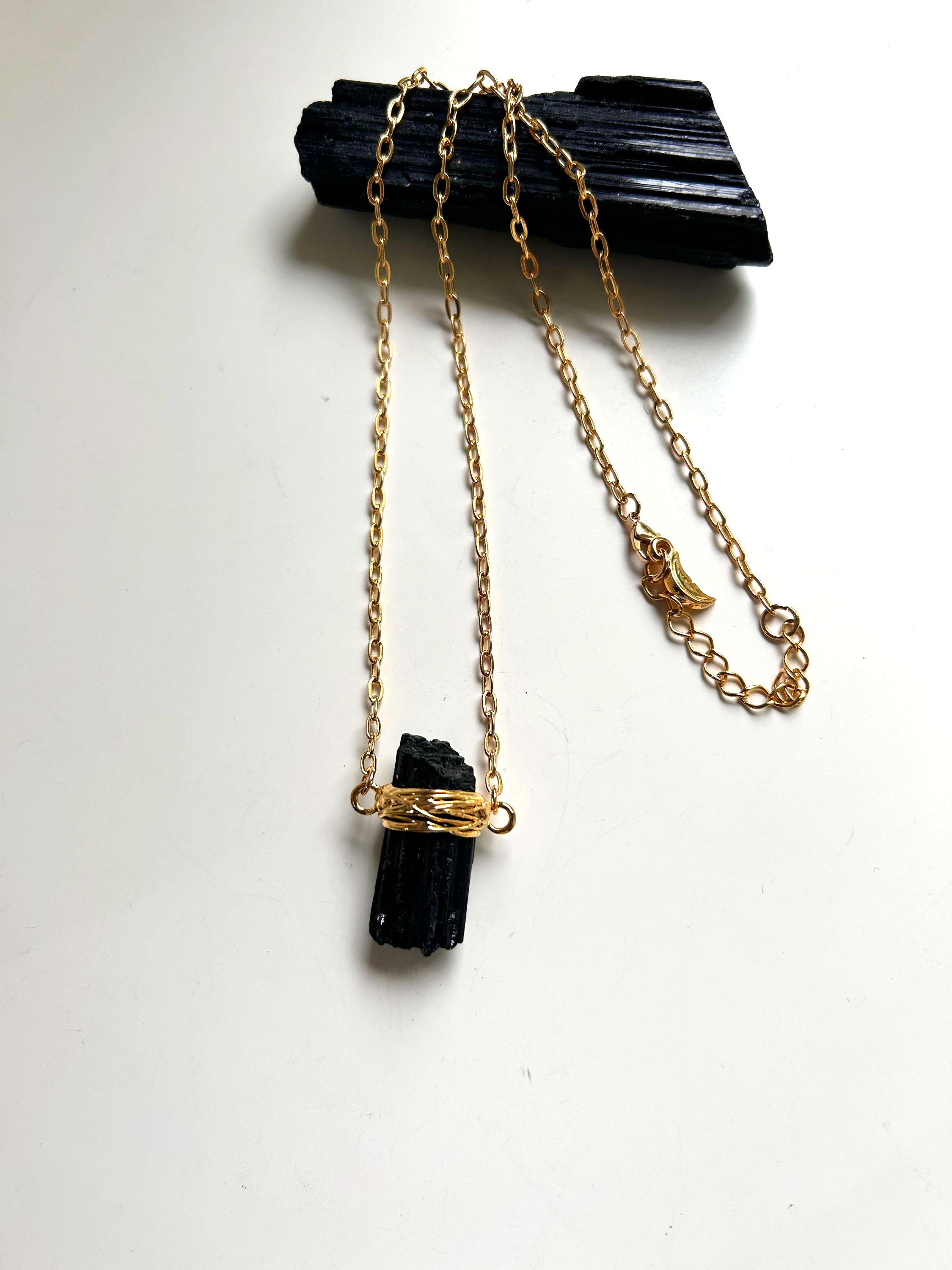 Colar Turmalina Negra Bijuteria