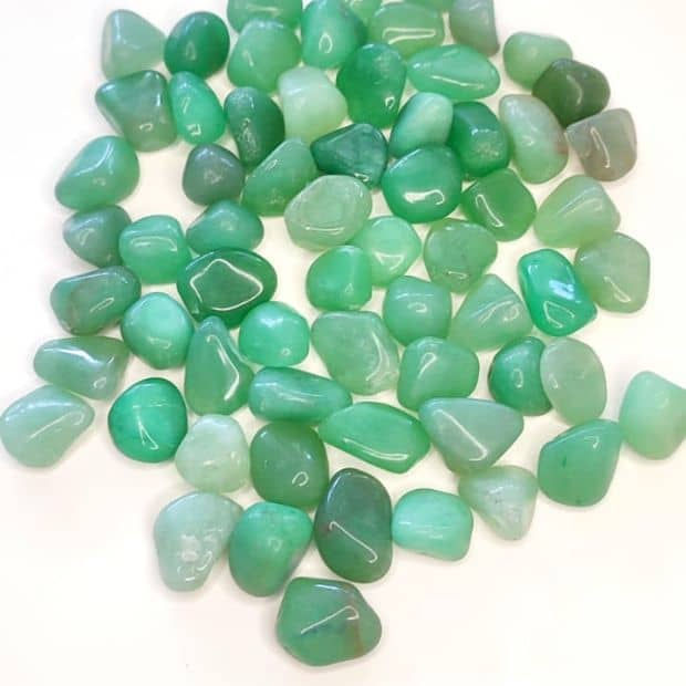 Pedra Quartzo Verde Rolado 3g a 5g