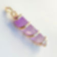 Pingente Biterminado em Espiral de Ametista - Bijuteria cristal natural pedras dourado