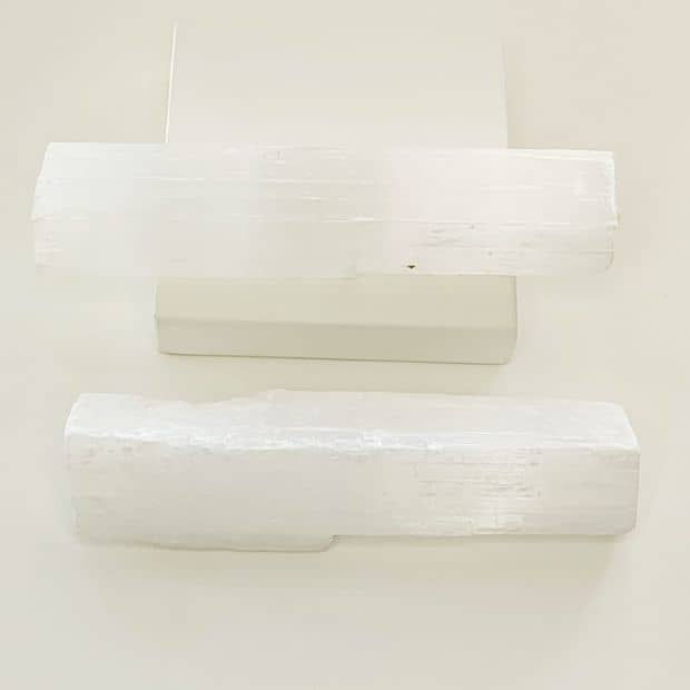 Pedras Bastão G de Selenita Branca pedras cristal natural