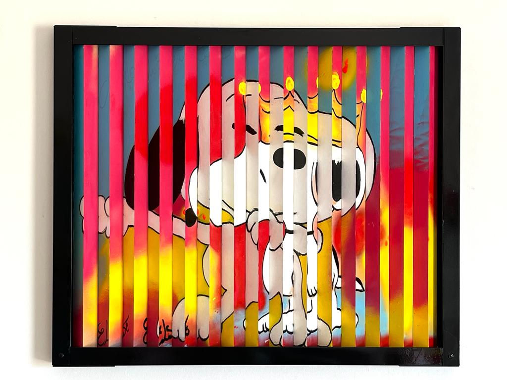 "Snoopy the king" 68x59 cm