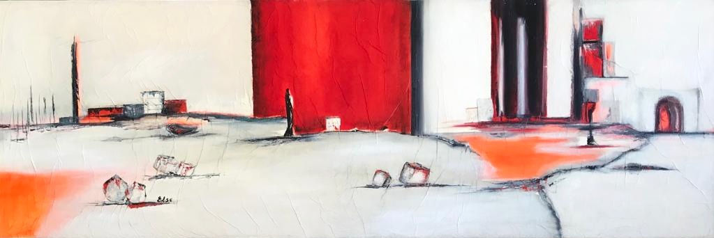 "When the city sleeps" 150x50 cm