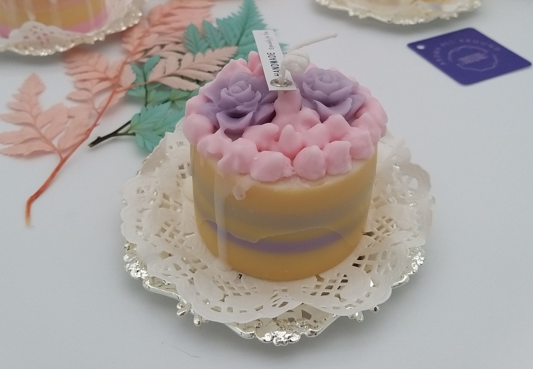 #2021-11唧花忌廉花形蛋糕蠟燭