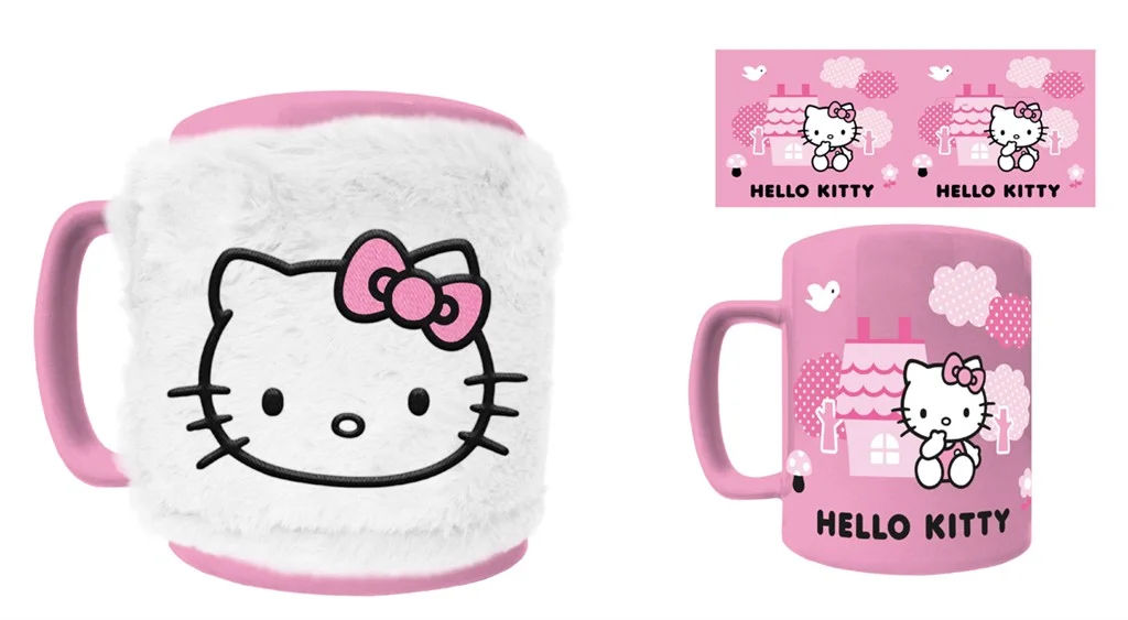 Pyramid Sanrio: Hello Kitty - Fuzzy Mug with Removable Cover