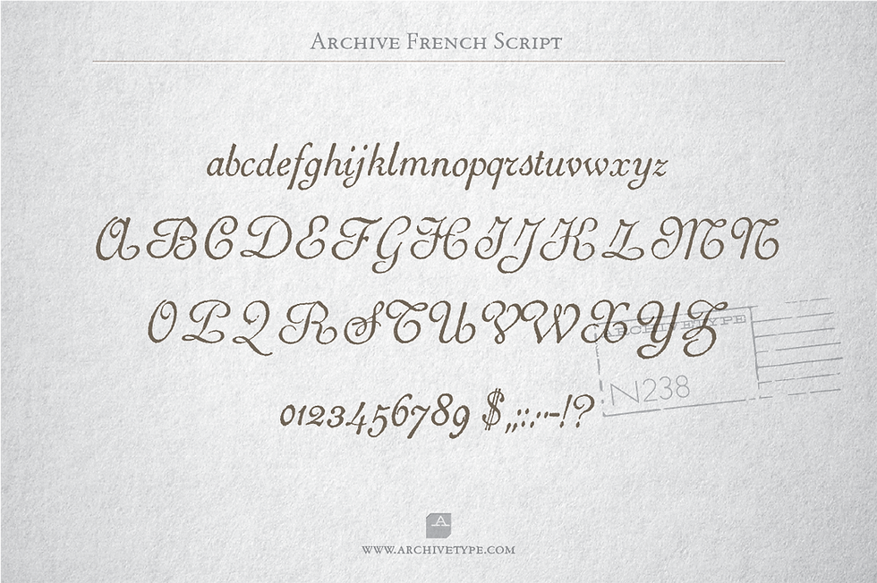 Thumbnail: Archive French Script