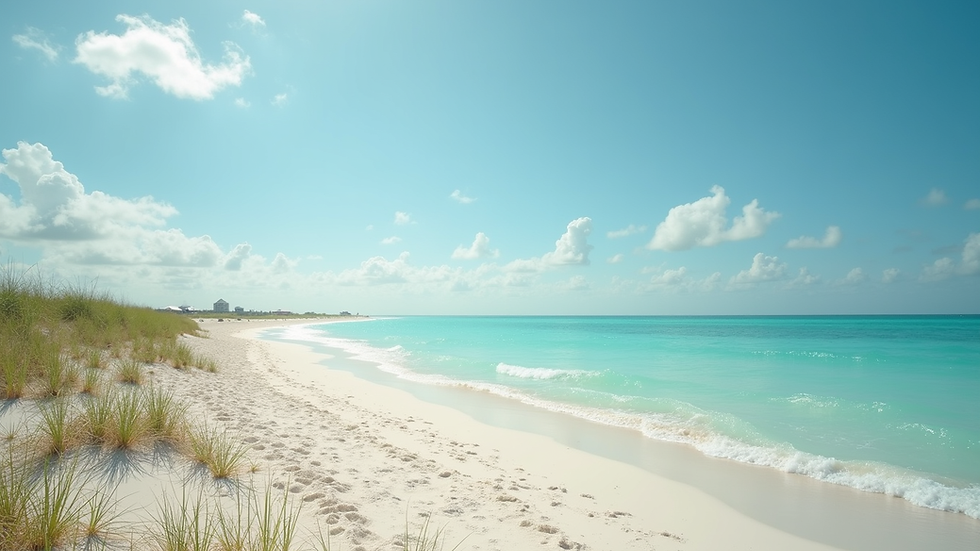 Wide angle view of a beautiful beach in Collier County