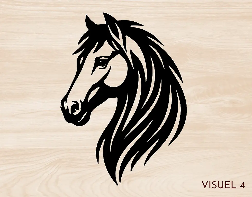 Miniature : Plaque cheval personnalisée en bois