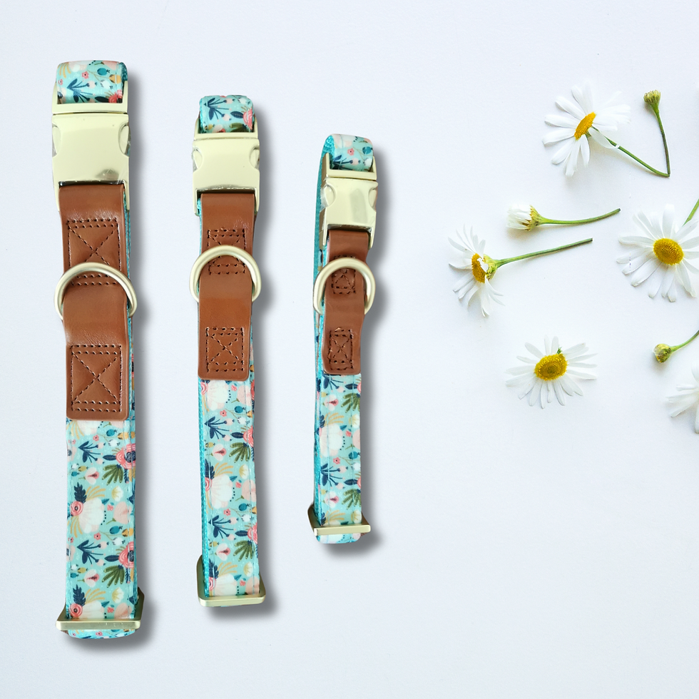 Thumbnail: Collier fleuri vert 3 tailles