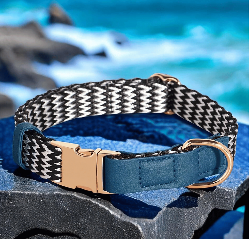 Thumbnail: Collier bleu de la collection MARLEY