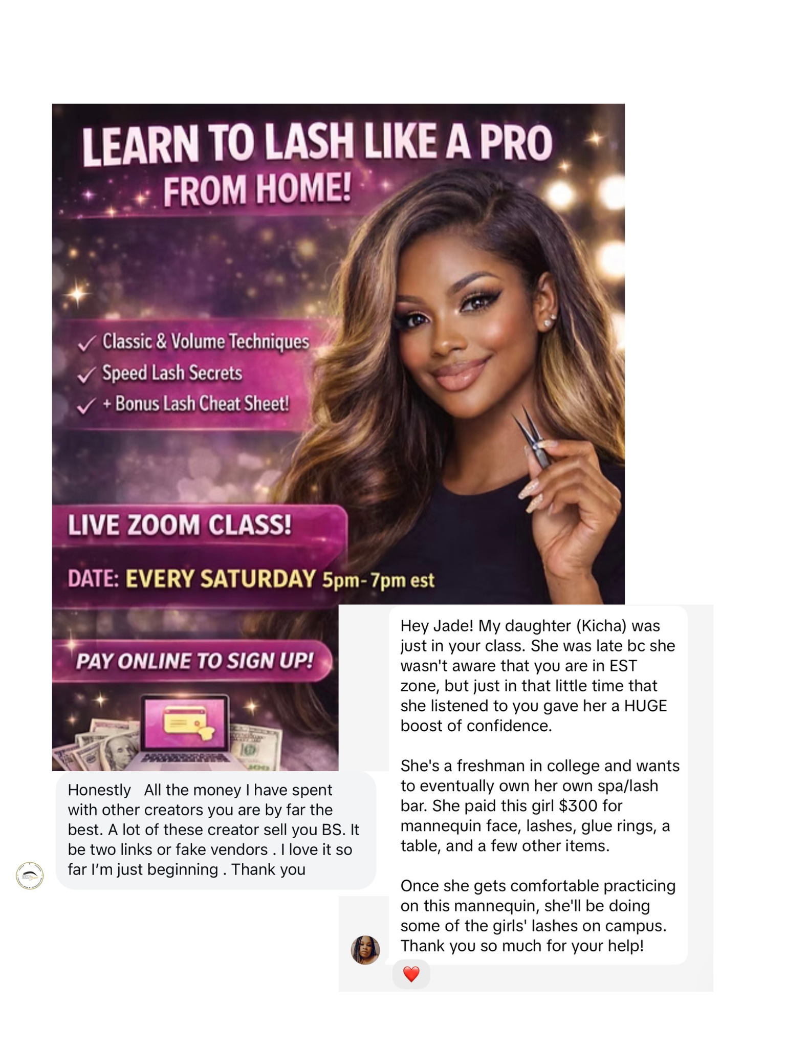 Zoom Lash MENTORSHIP 