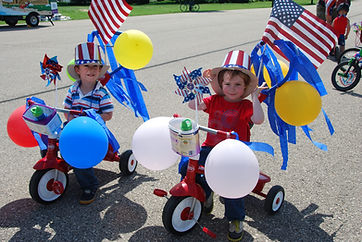 Ready for the WaunaBoom Bike Parade