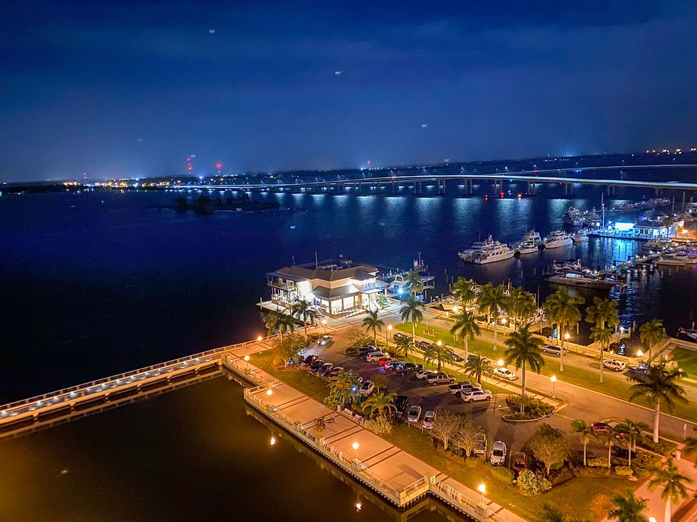 downtown Fort Myers aerial view
