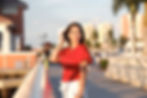 Girl posing in Downtown Fort Myers Florida