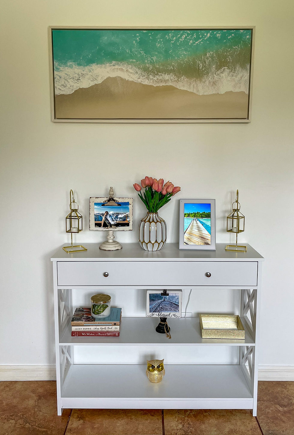 Coastal chic Hallway table