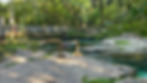 Rock Springs Tube launch area with crystal cleat water at Kelly Park in Apopka