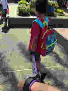 wearing wristband safety harness