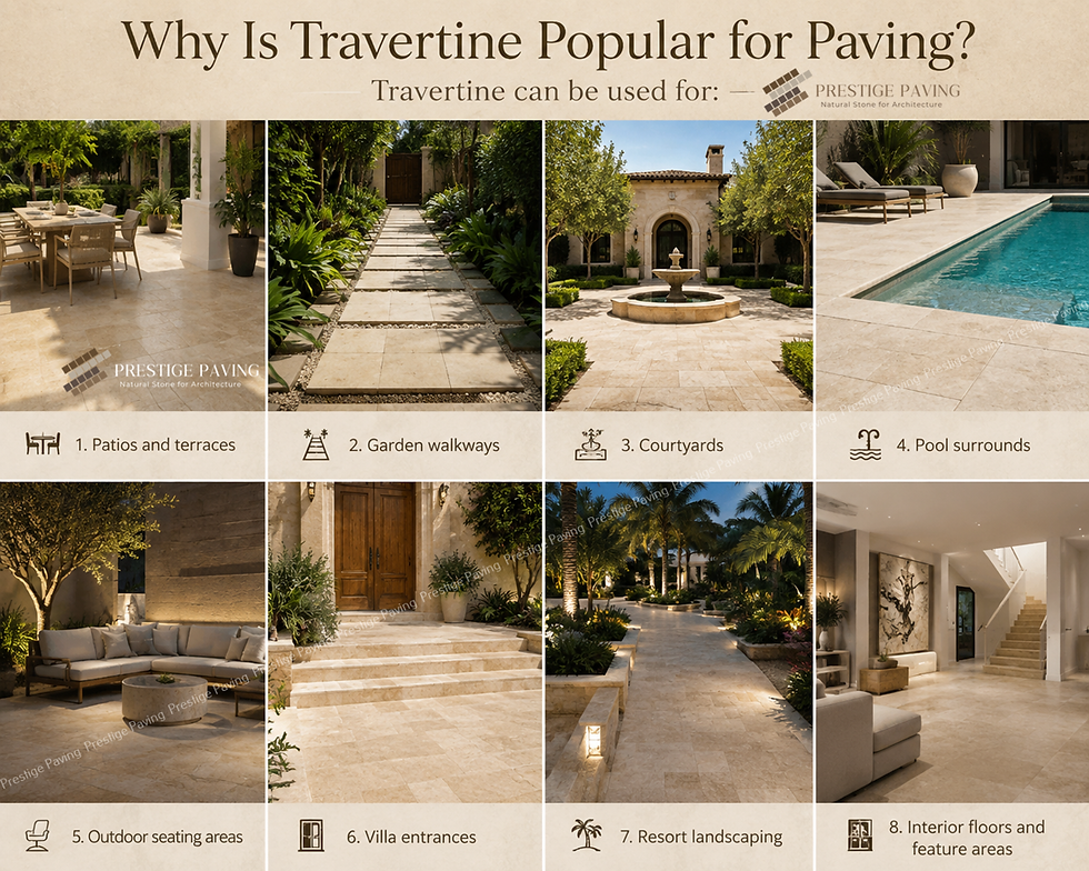 Travertine, หินทราเวอร์ทีน