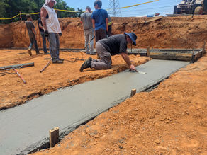 June 26, 2025 - Pouring Footers