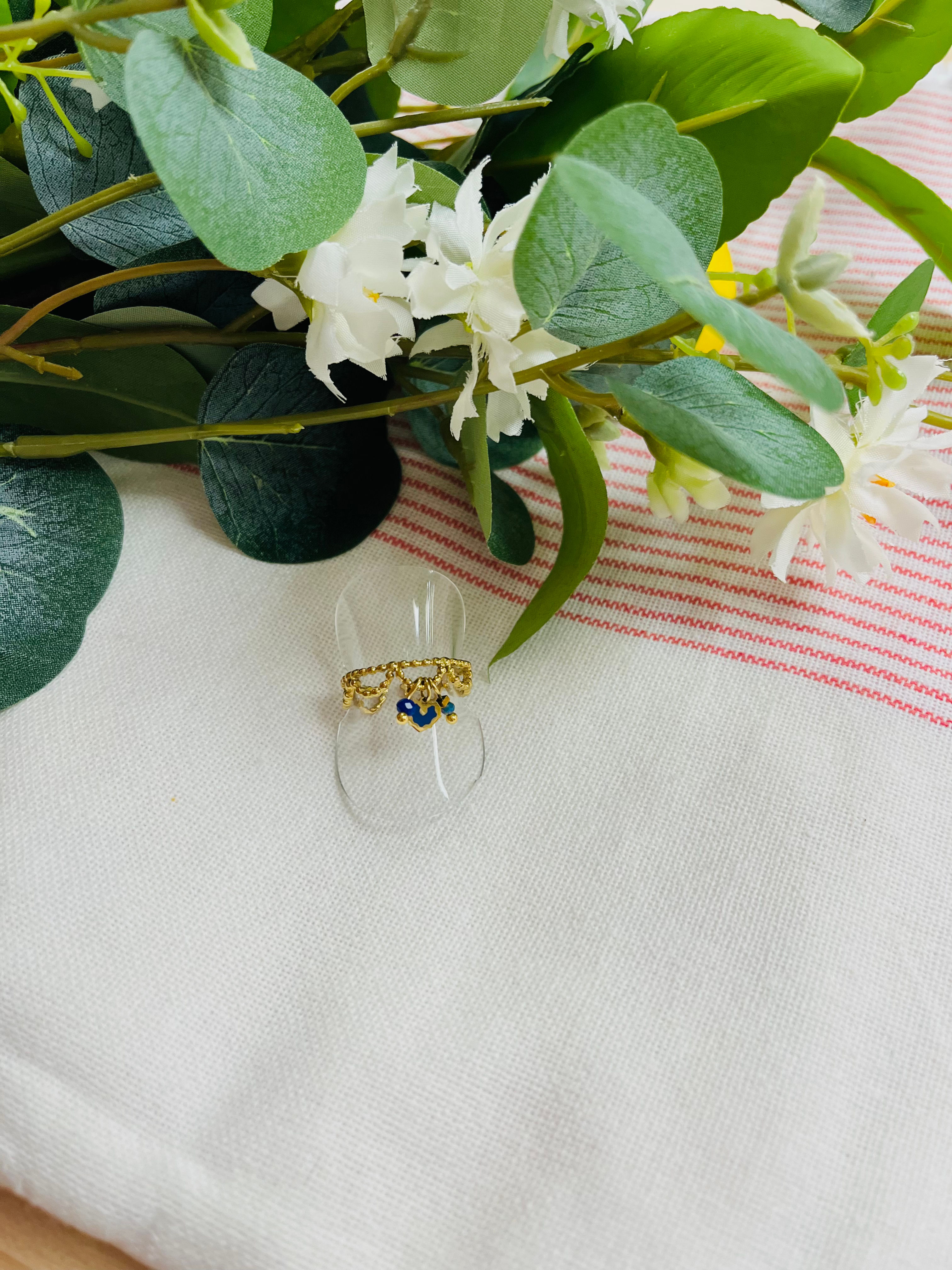 Bague acier inoxydable torsadée 