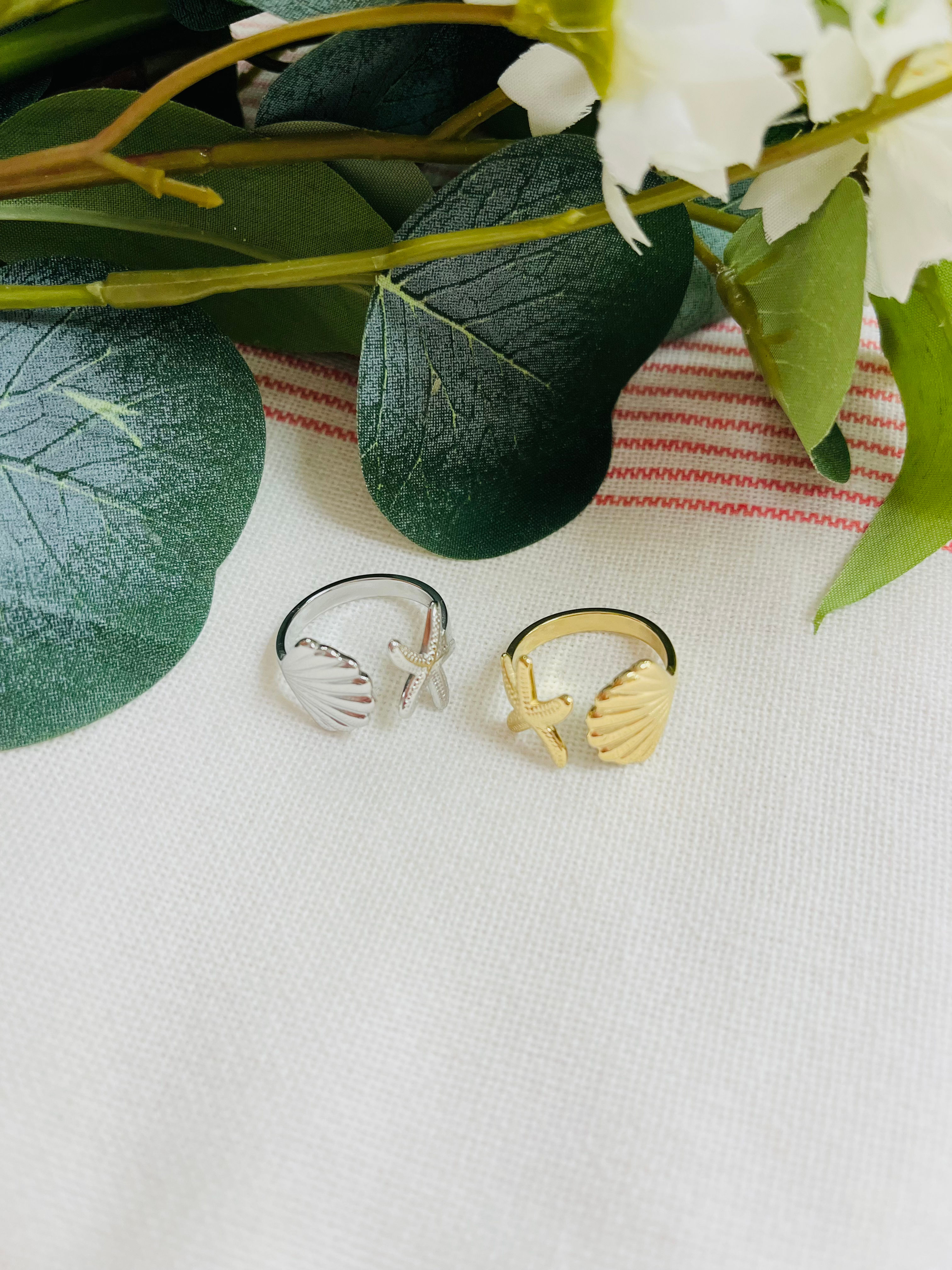Bague acier inoxydable mer