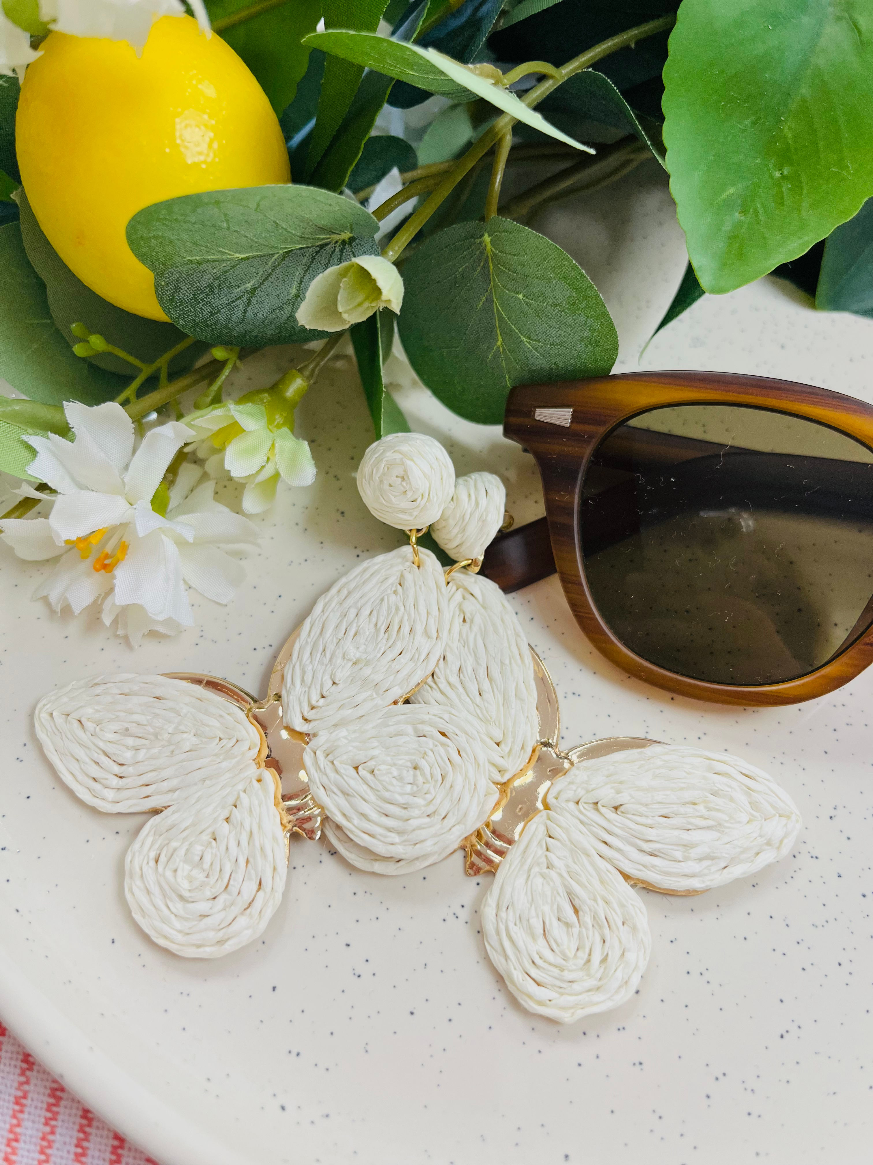 Boucles d’oreilles fantaisie papillon