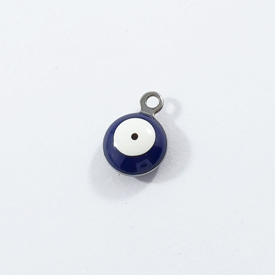 Enamel Evil Eye Navy Charm