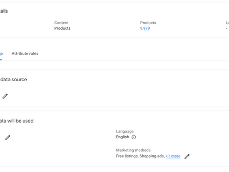 Google Shopping Feed Creation via Content API