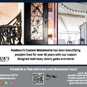 Advertisement for iron staircases