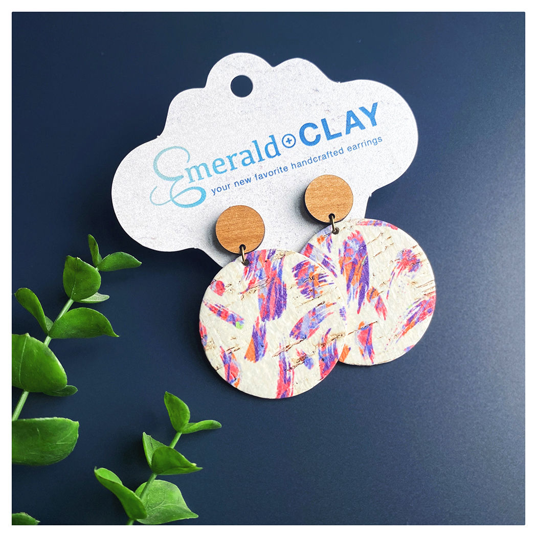 Pink + Purple Flair Cork Circle