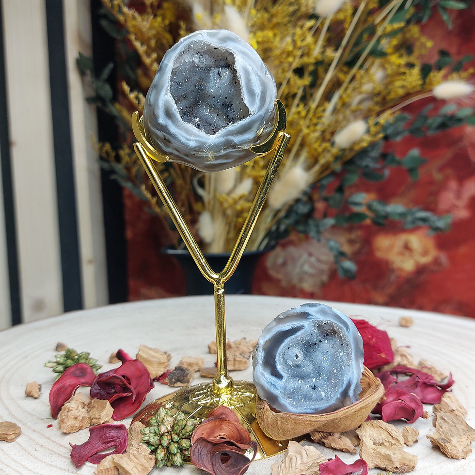 Miniature : Petite géodes d'agate brésilienne - AAA