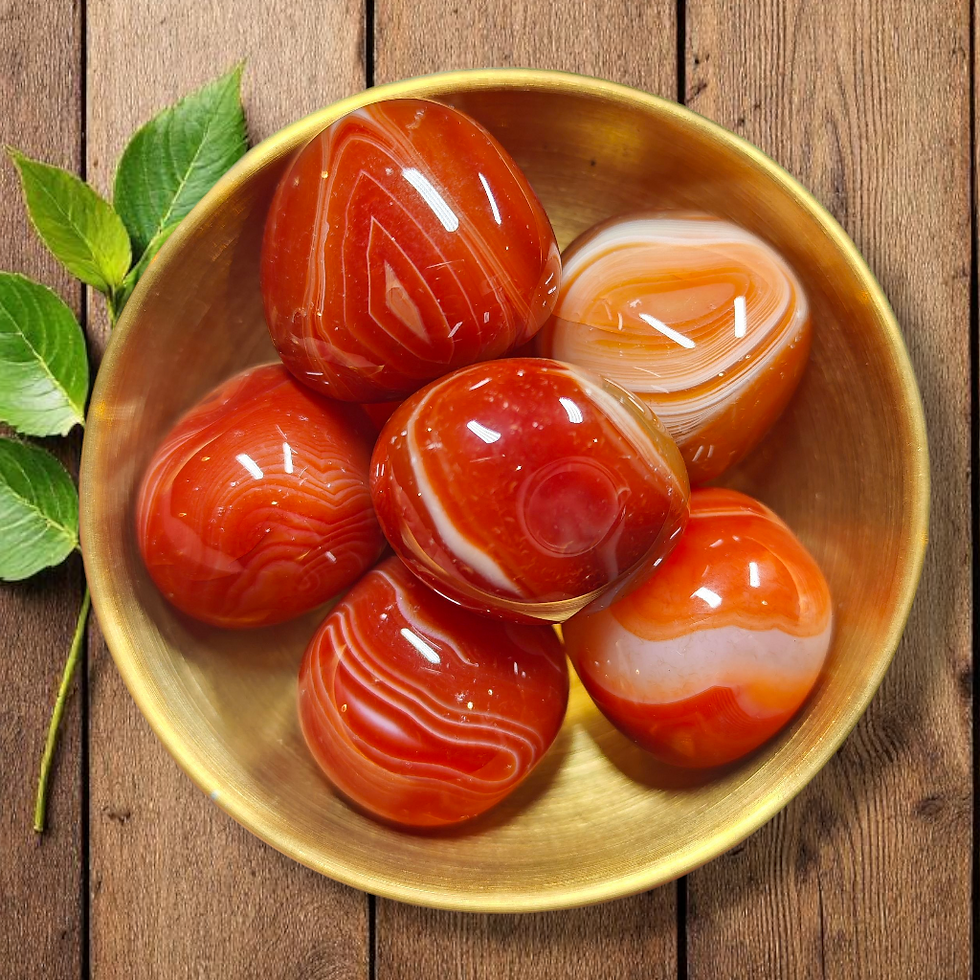 Pierres roulées cornaline à bande