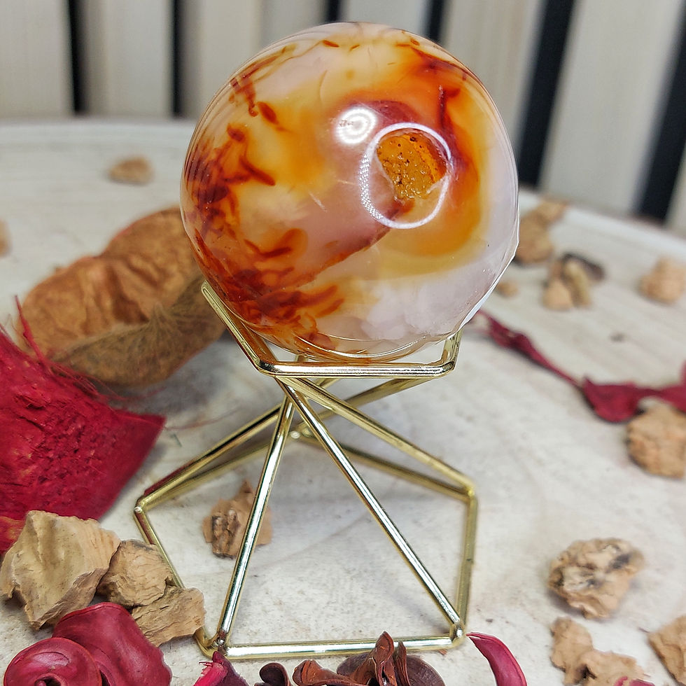 Miniature : Sphères de cornaline de petite taille (AA)