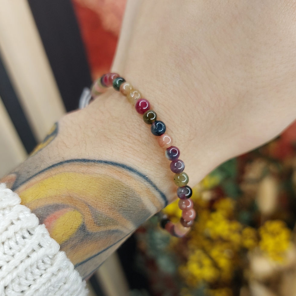 Miniature : Bracelets de tourmaline multicolore - AA - 3mm à 08mm